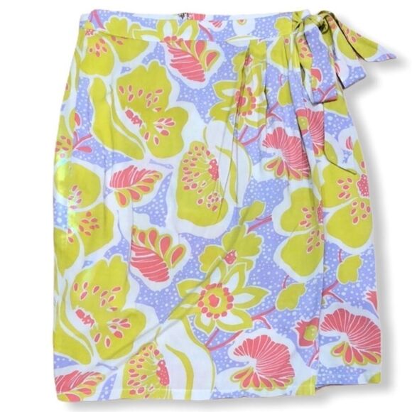 ModCloth Whole Lotta Loveliness Floral Faux Wrap Skirt Size Small - Picture 3 of 12